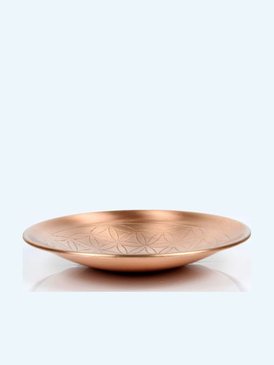 Χάλκινο Πιάτο Προσφοράς Copper Offering Plate Flower Life 15cm