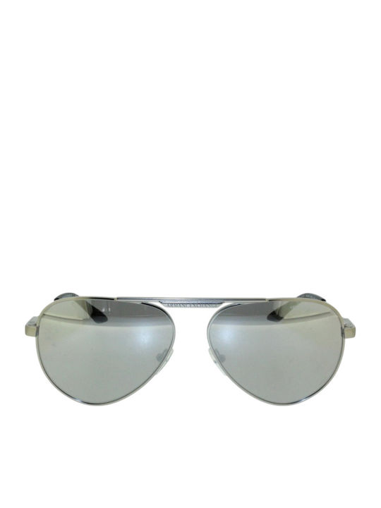 Armani Exchange Unisex Γυαλιά Ηλίου με Ασημί Μεταλλικό Σκελετό και Ασημί Καθρέφτη Φακό AX2060S 60206G