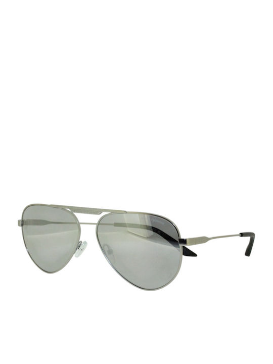 Armani Exchange Unisex Γυαλιά Ηλίου με Ασημί Μεταλλικό Σκελετό και Ασημί Καθρέφτη Φακό AX2060S 60206G