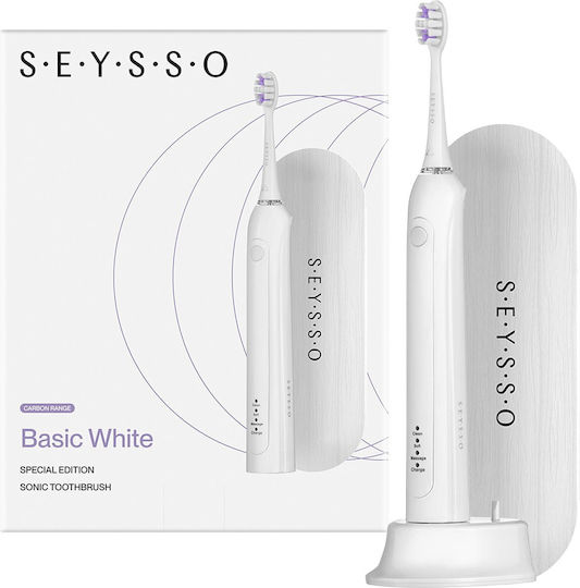 Seysso Elektrische Zahnbürste Carbon Basic Weiß