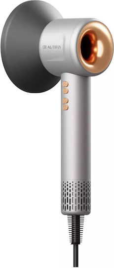 Beautifly Ionboost Hair Dryer Ionization Diffuser Cold Air 1600w 3 Speeds 4 Temperatures