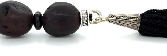 Kompologadiko Scented Worry Beads with Tassel with 21 Beads Black