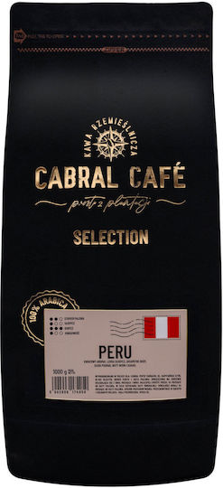 Cabral Cafe Espresso Arabica Peru Schokolade Kaffee in Körner 1kg