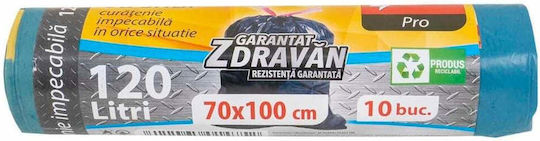 Σακούλες Απορριμάτων Χωρητικότητας 120lt με Κορδόνι 10τμχ