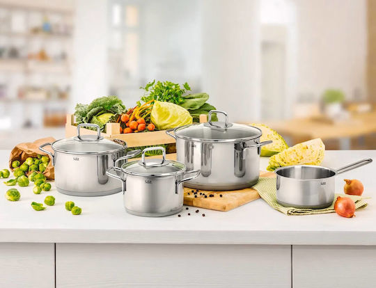Silit Extra Cook Комплект съдове за готвене от неръждаема стомана 6 части