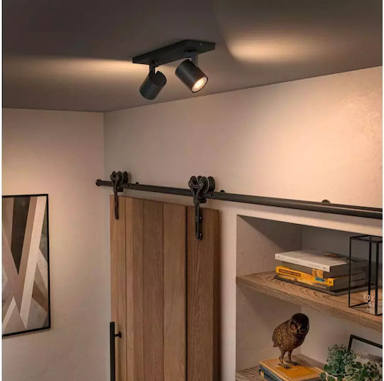 Philips Runner Διπλό Σποτ σε Λευκό Χρώμα
