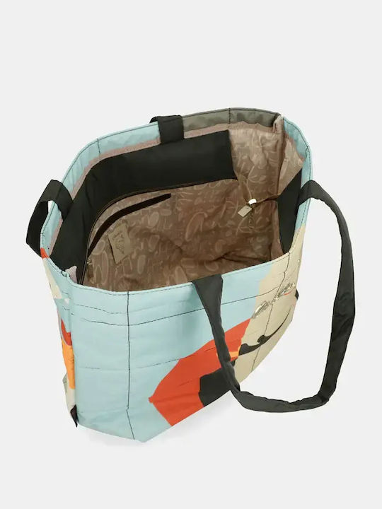 Set Geantă Damă Rucsac Albastru Deschis