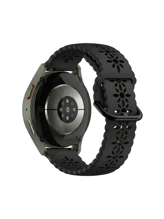 Λουράκι Μαύρο (Galaxy Watch4/5/6/7/FE/4 Classic/6 Classic/5 ProForerunner 55/245/645 / Vivoactive 3/5/HR / Venu Sq 2Huawei Watch GT2 / GT3 (42mm) / GT3 Pro (43mm)Amazfit GTS 2 / GTS 2 Mini / GTS 2e)