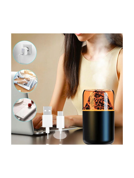 Dispozitiv Difuzor de Aromaterapie Ultrasonic cu Lumini LED Negru 180ml ZN1RCK3QWS1928