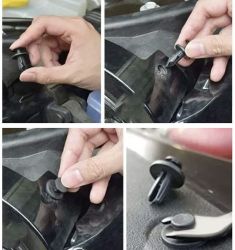 Set 620 Universal Car Clips 5 Extractor Keys 16 Types Pins 18 Different Sizes Plastic Black Storage Box