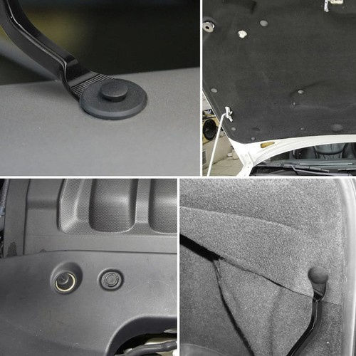 Set 620 Universal Car Clips 5 Extractor Keys 16 Types Pins 18 Different Sizes Plastic Black Storage Box