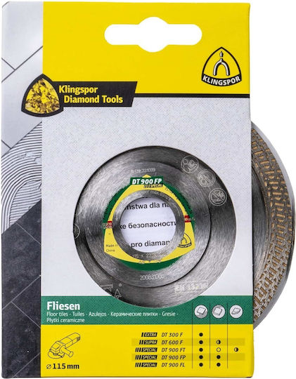 Klingspor Dt 900 Fp Special Disc De Tăiere Cu Diamant 115x22.23mm Ext 331039