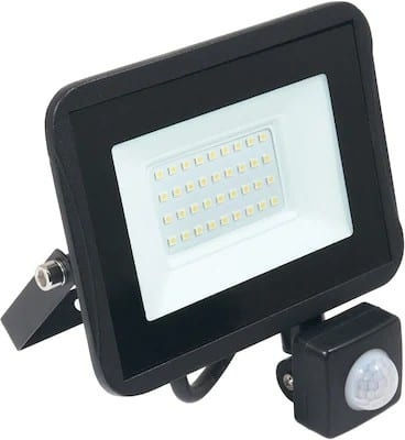 Proiector LED Etanș 20W Alb Rece 6400K cu Senzor de Mișcare IP65