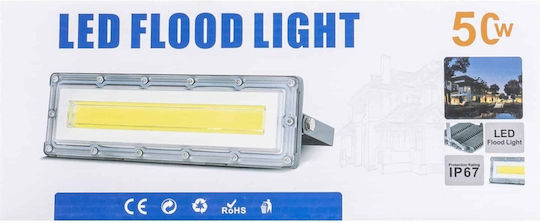 Proiector LED Etanș 50W Alb Rece 6000K IP67