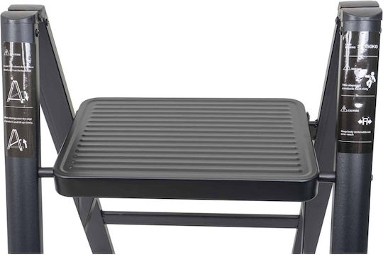 Foldable Metal Ladder 2 Steps Max 150kg Zts 8185