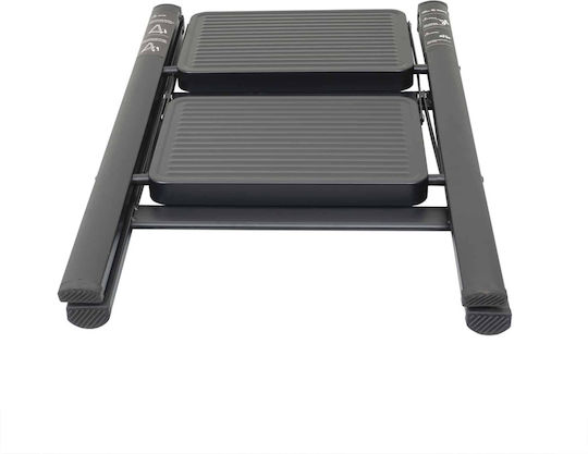 Foldable Metal Ladder 2 Steps Max 150kg Zts 8185