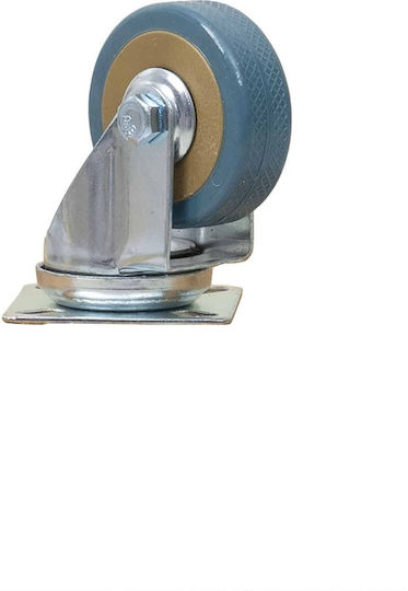 Möbelrad Gummi Drehende mit Bremse 2 Zoll Blau Z-tools Zts 8117