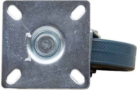 Furniture Wheel Rubber Caster 3-inch Swivel Blue Z-tools Zts 8123