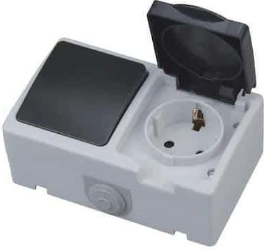 Horoz Atom Socket Switch Module 10a 250v Ip54 Ext 112-100-0003
