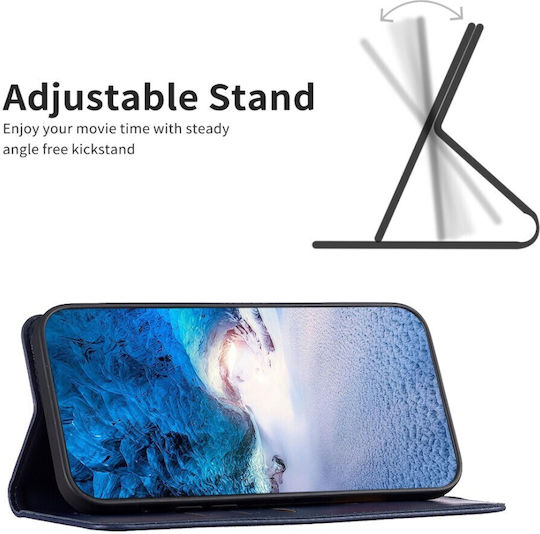 Binfen Wallet Piele Albastră Redmi Note 14 5G