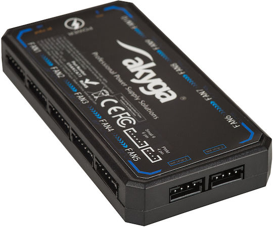 Akyga Fan Controller Ak-ca-73 Hub 12-port Jst 6-pin Rgb + Remote Control