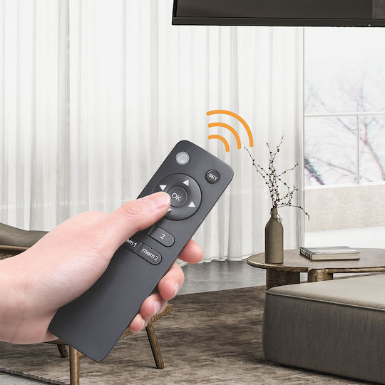 Nedis 2.4 Ghz Rf Replacement Remote Control Tv Stand Compatible 8 Models Black
