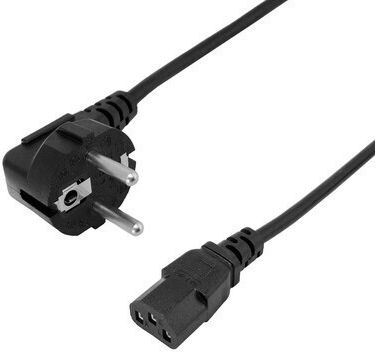 Powertech Schuko - Schuko Cable 1.5m Μαύρο CAB-P043