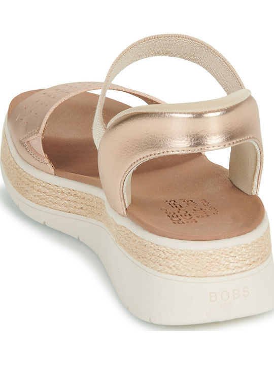 Bobs Sun Ray Летни Дамски Обувки На Платформа Златисти