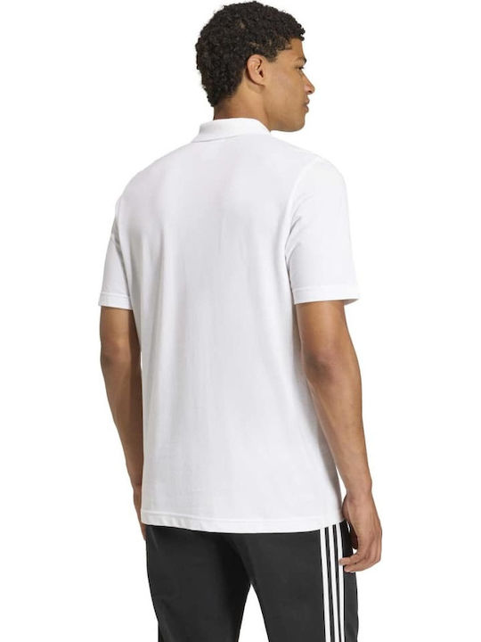 adidas M Pique Polo Bluza Tricou Cu Mânecă Scurtă Albă