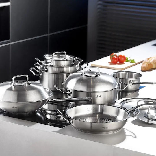 Fissler Original Profi Tigaie Sauté din Oțel Inoxidabil cu Capac 28cm