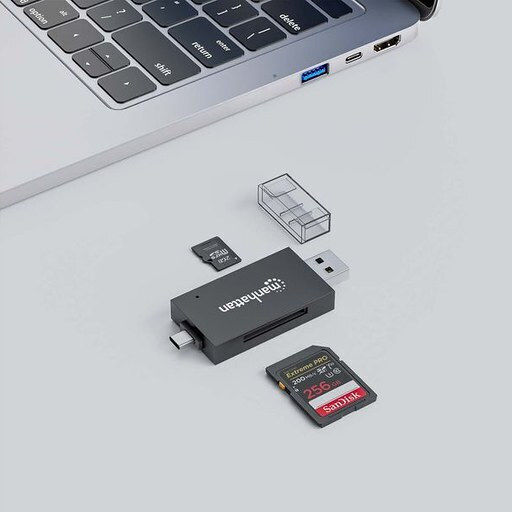 Manhattan Cititor Carduri USB 3.0 / USB 3.2 / USB 2.0 pentru SD/microSD