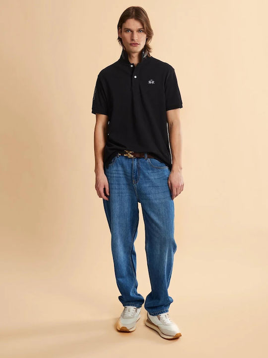 Polo Short Sleeve Blouse Black