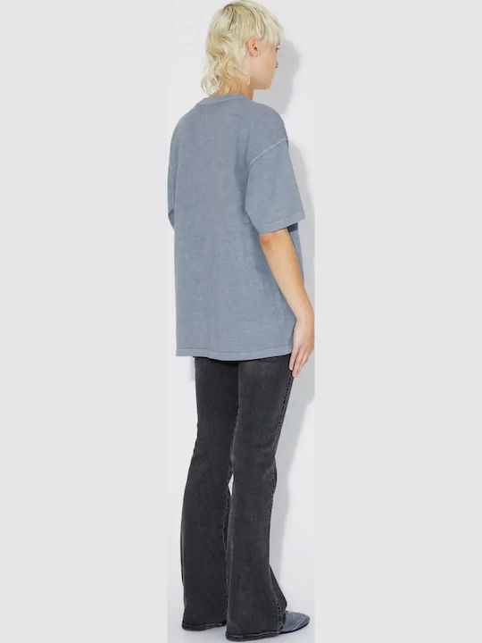 T-shirt Washed Blue Utopia