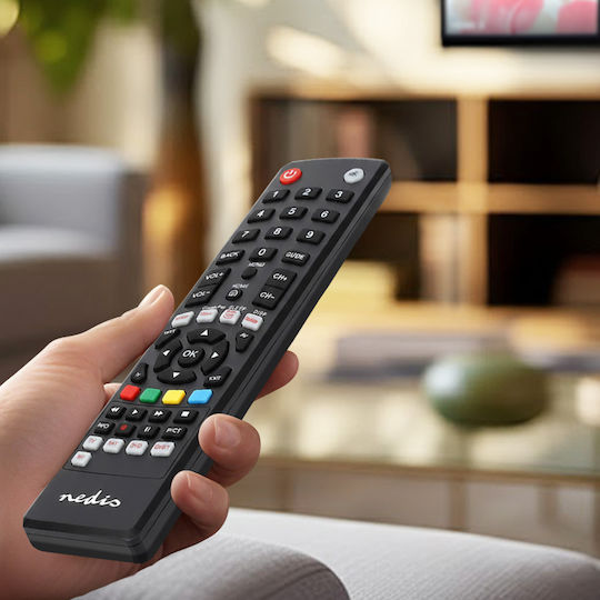 Telecomandă Preprogramată Remote Control Tv Dvd Sat Dvb-t Butoane Streaming Negru