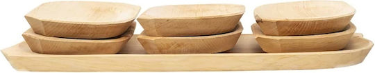 Servierplatten Hölzernes 50x20x2,5cm 7 Stück