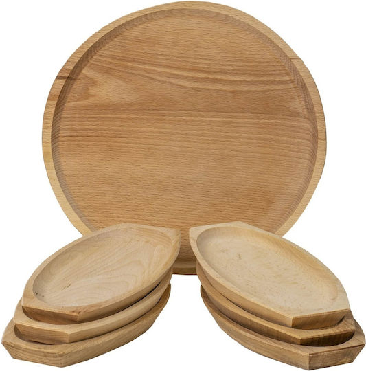 Servierplatten Hölzernes 6 Stück