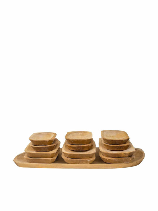 Servierplatten Hölzernes 60x24x2,5cm 13 Stück