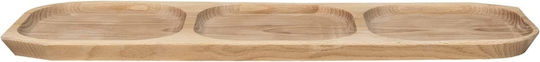 Servierplatte Hölzernes 60x21x2,5cm 7 Stück