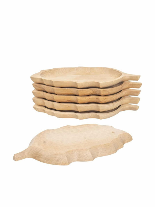 Wooden Serving Platters 34x18cm 6 Pieces