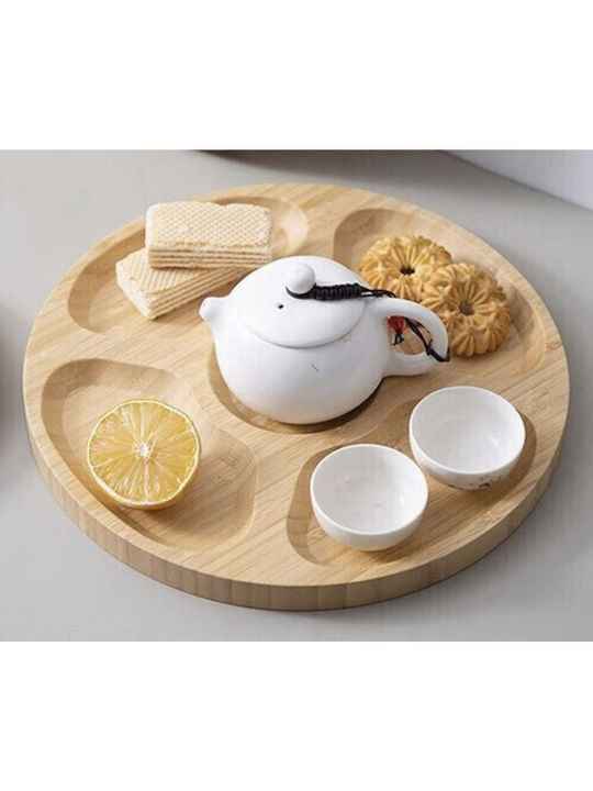 Zola Servierplatten Käse Drehend Hölzernes 33cm