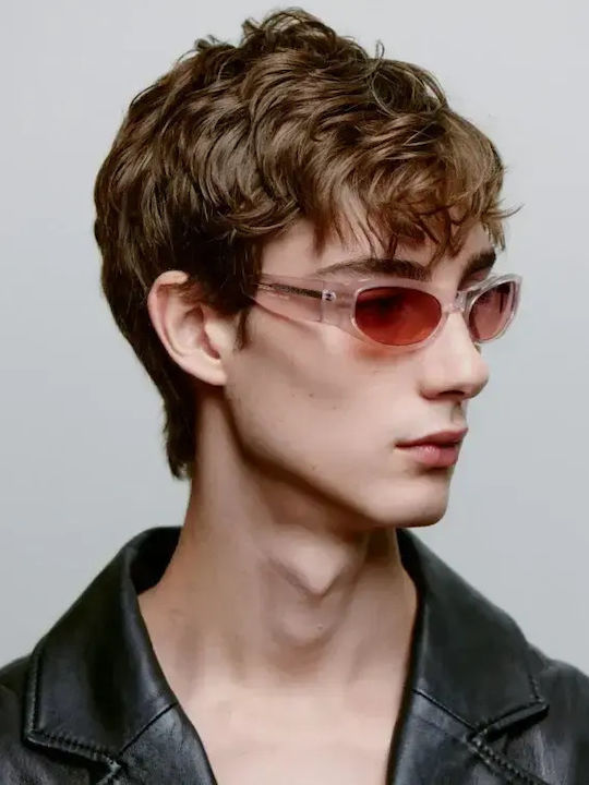 A.Kjaerbede Unisex Sunglasses with Pink Frame and Pink Lenses KL2405-010