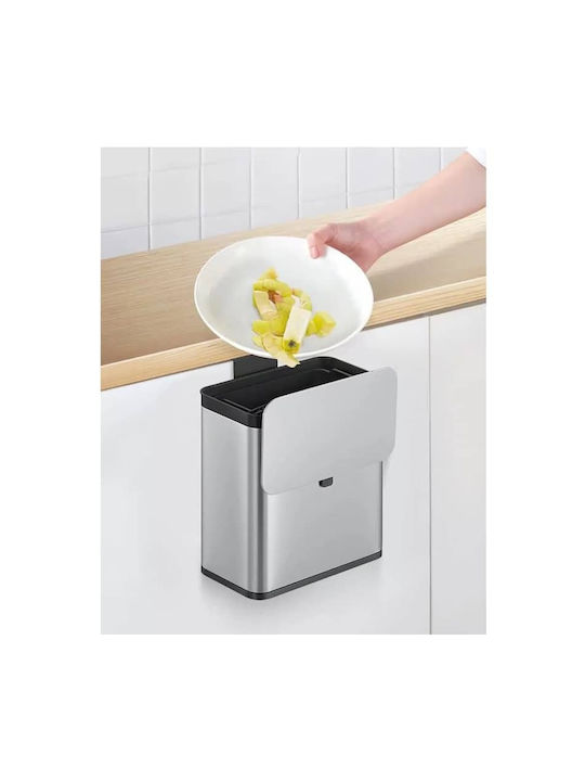 Eko Eko Mülleimer aus Inox für Schrank Grau 7lt