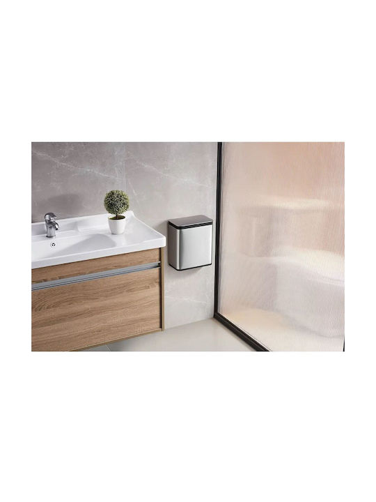 Eko Eko Mülleimer aus Inox für Schrank Grau 7lt