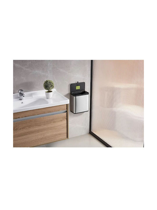 Eko Eko Mülleimer aus Inox für Schrank Grau 7lt