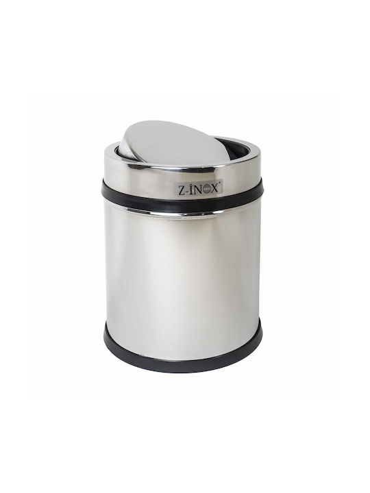 Foxmag24 Mülleimer aus Inox in Grau 11lt