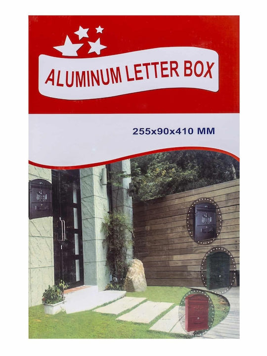 Cutie Poștală În Aer Liber Metalică Neagră 41x26x9cm