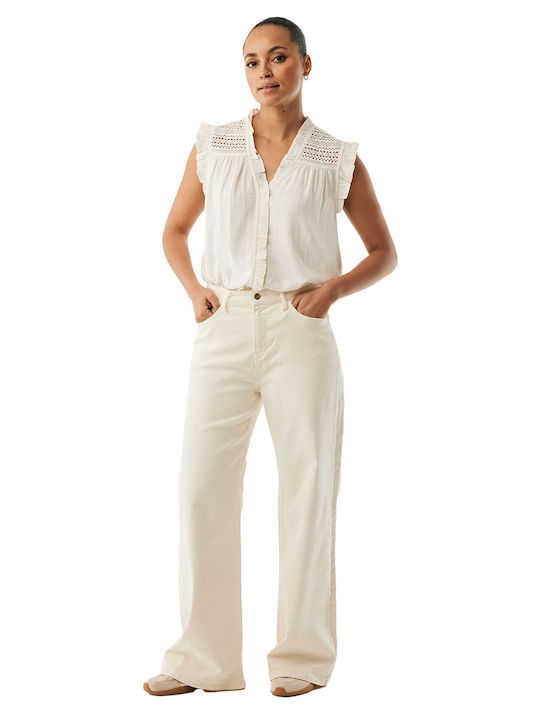 Women's Sleeveless Blouse Off White