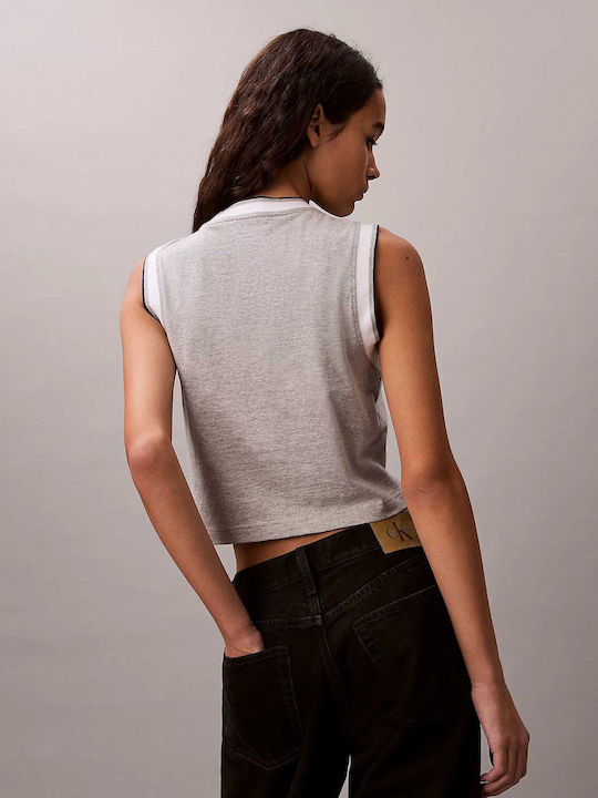 Calvin Klein Bluză Damă Sport Fără Mâneci Gri Calvin Klein Bluză Damă Sport Fără Mâneci Gri