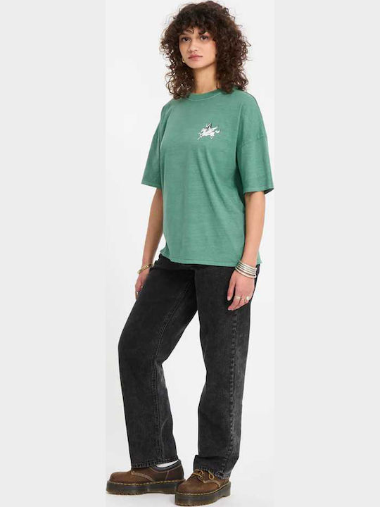 Voltrip Tricou Damă Oversized Verde