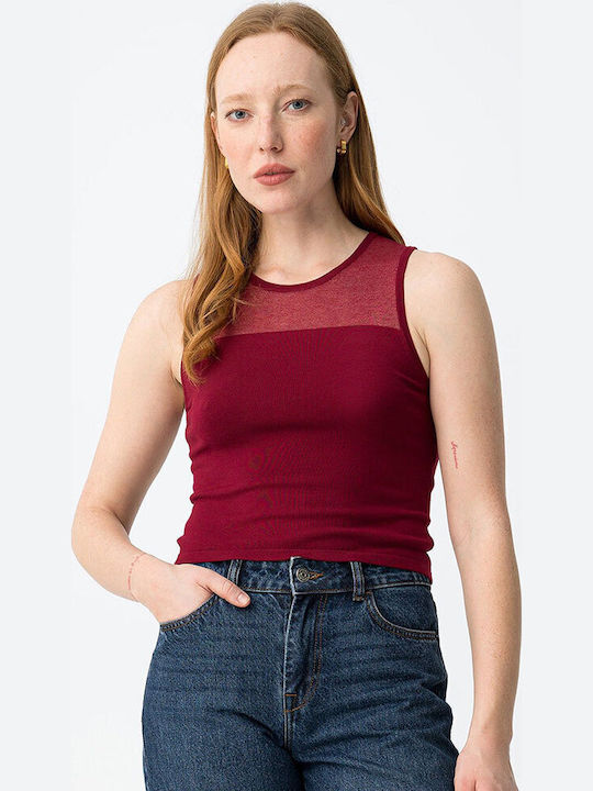 Women's Sleeveless Blouse Red